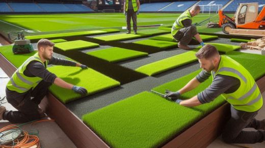 synthetic-sports field installations